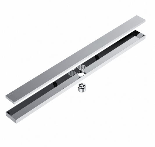 Linear Shower Drain with Anti-Odor Core 23.62"x3.15"x2.32"(600x80x59mm) IKON-BFD21012