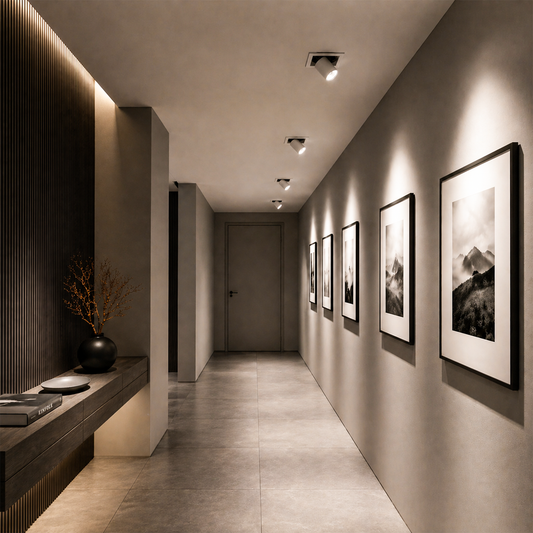 Square Trimmed stretchable spotlight IKON-DL02-12W-ST