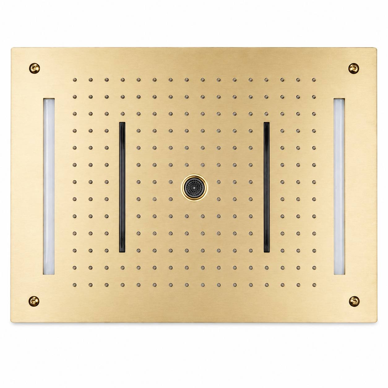 Large Rectangular Ceiling-Mounted Flush Double Overhead Shower Head IKON-SHL2702