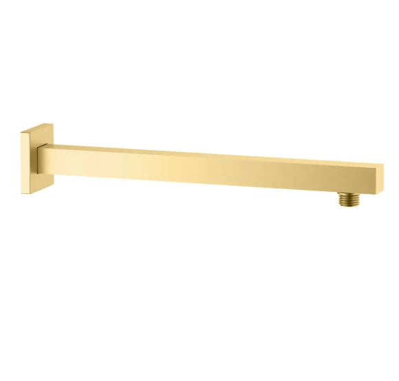 Solid Brass Square Straight Wall-Mounted Shower Arm IKON-SSA4004