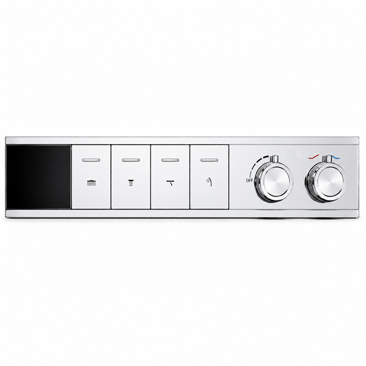 4-Way Thermostatic Smart Shower Valve with Digital LED Display IKON-SK104500