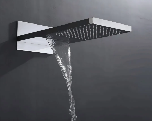 2-Function Wall-Mounted Rain & Waterfall Shower Head IKON-SHG2202