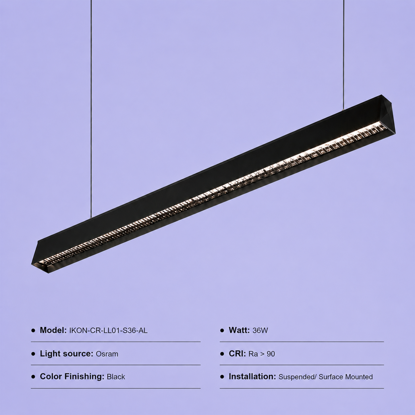LED Linear Light IKON-CR-LL01-S36-AL