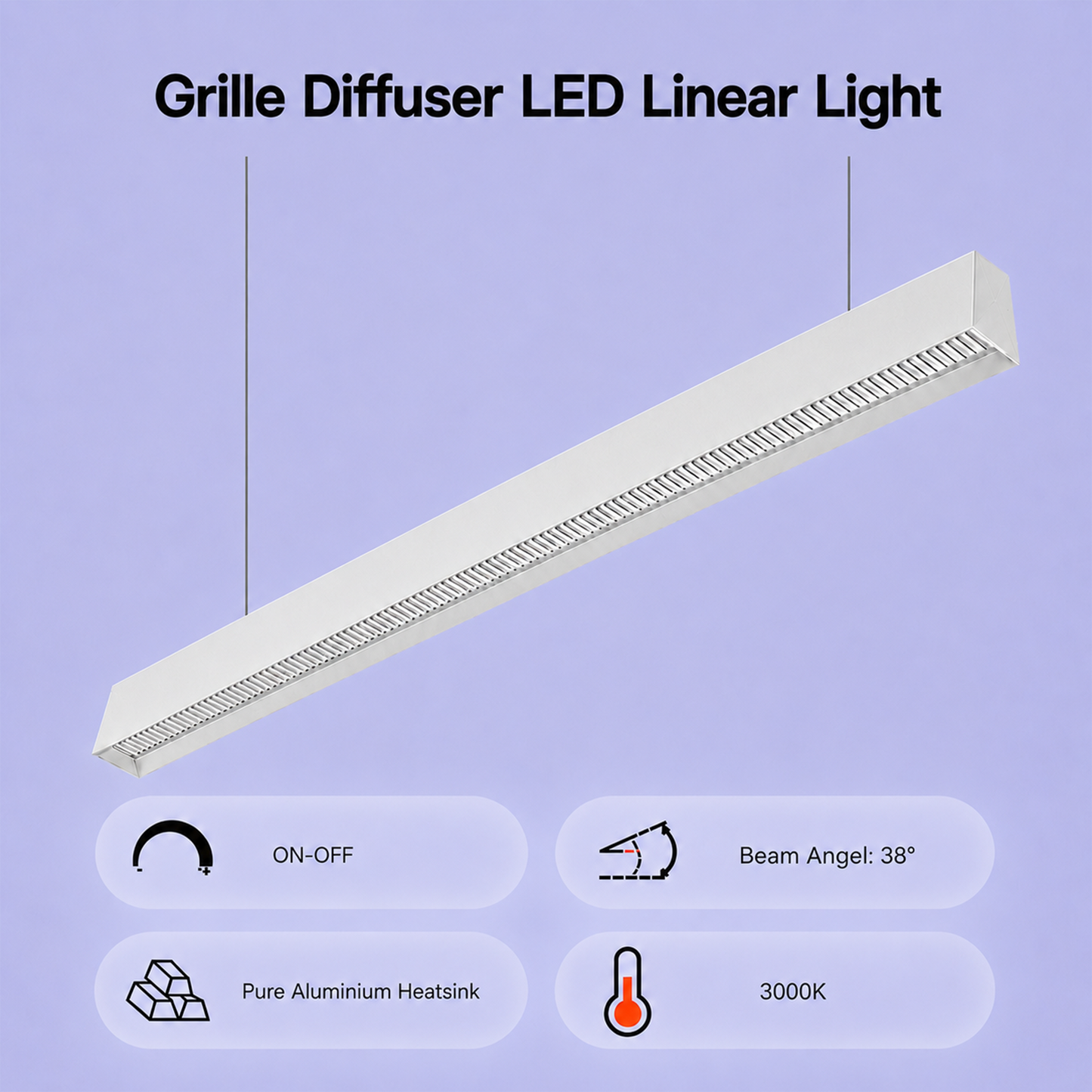 LED Linear Light IKON-CR-LL01-S36-AL