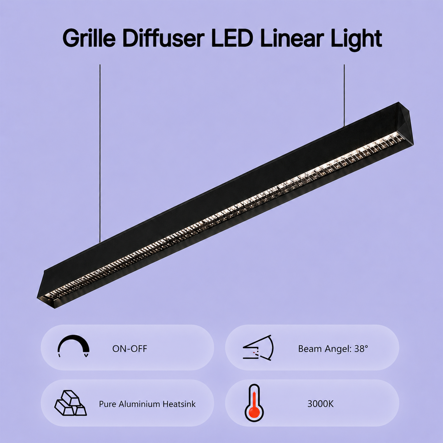 LED Linear Light IKON-CR-LL01-S36-AL