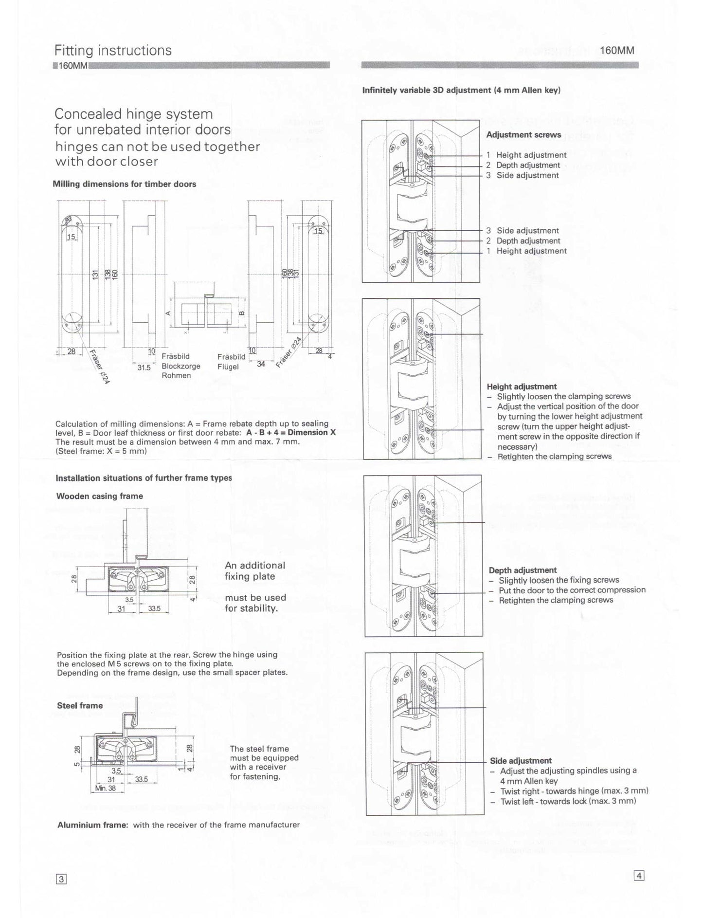 Door hinge iKON-F627