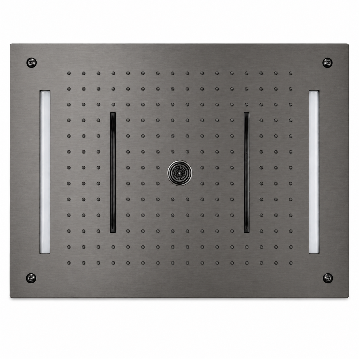 Large Rectangular Ceiling-Mounted Flush Double Overhead Shower Head IKON-SHL2702