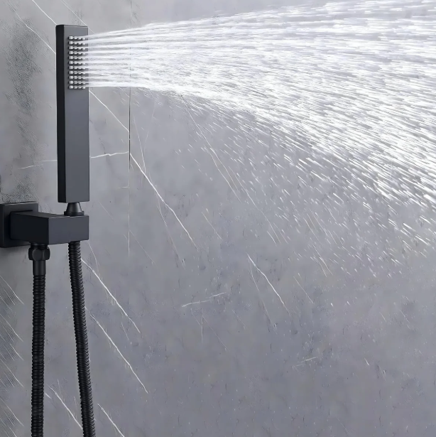 Premium Brass Square Handheld Shower Head (Model: iKON-HS1005)