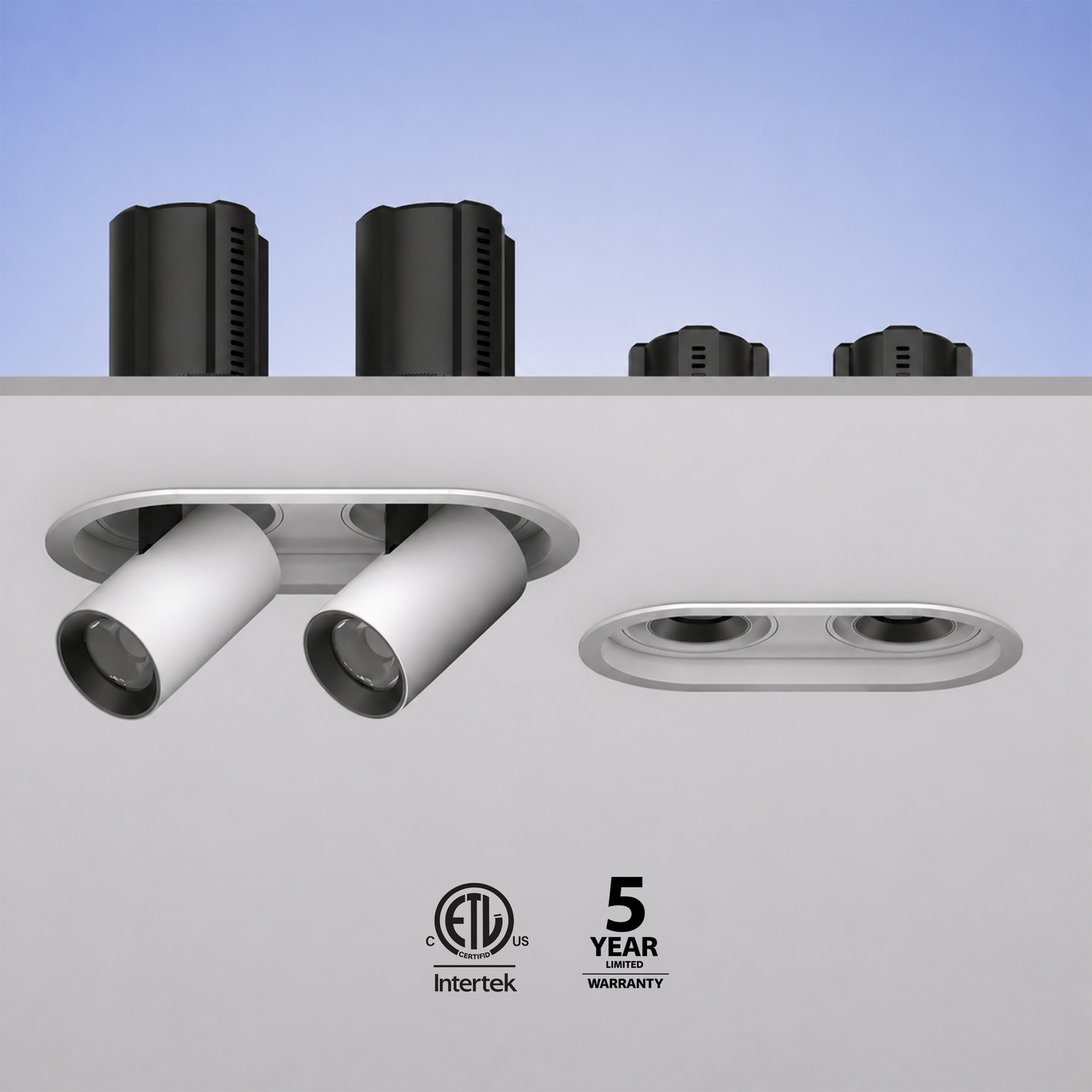 Double Round Trimmed IKON-DL02-10W-2RT