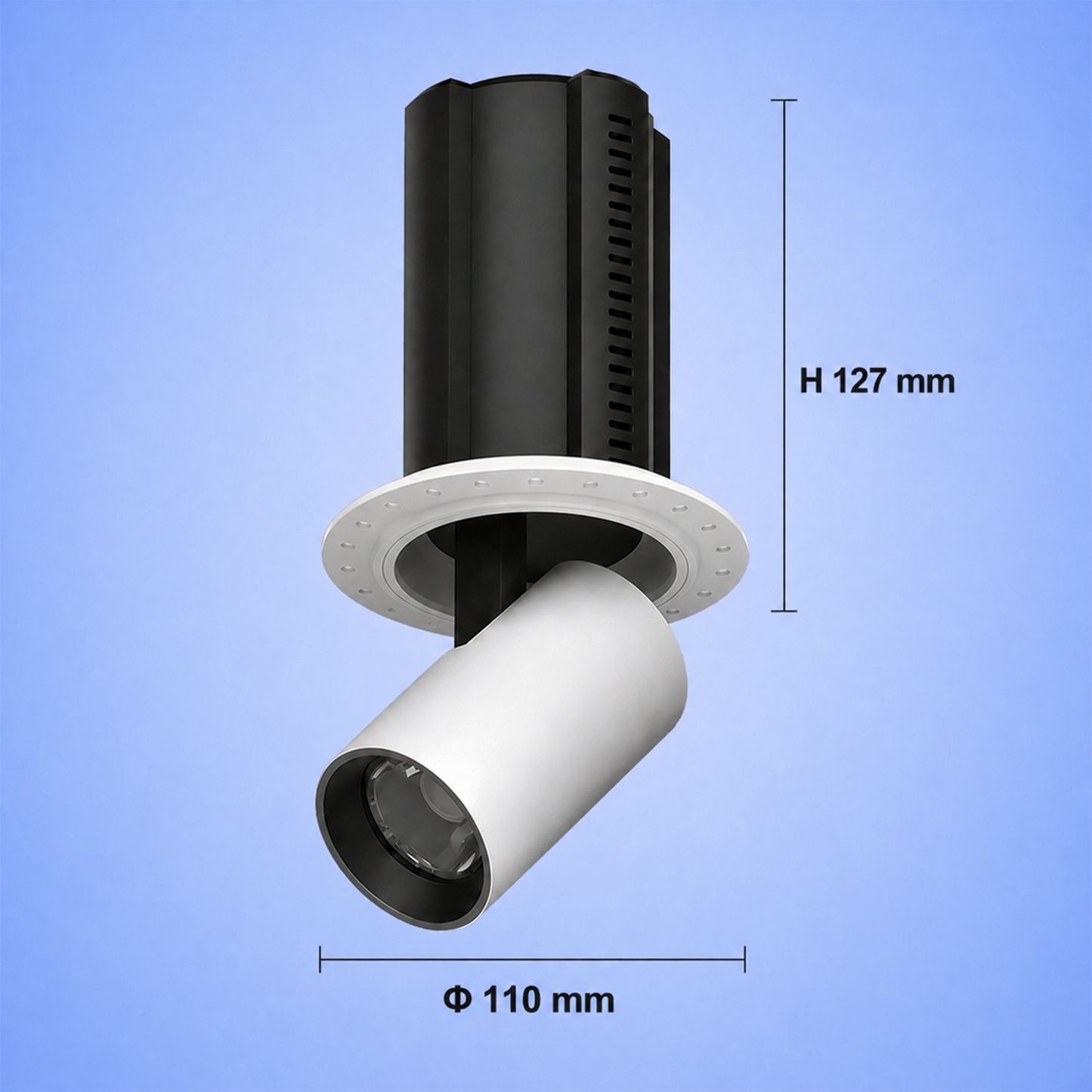 Round Trimless stretchable spotlight IKON-DL02-12W-RTL