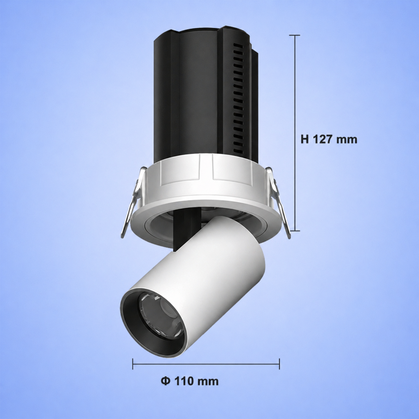Round Trimmed stretchable spotlight IKON-DL02-12W-RT