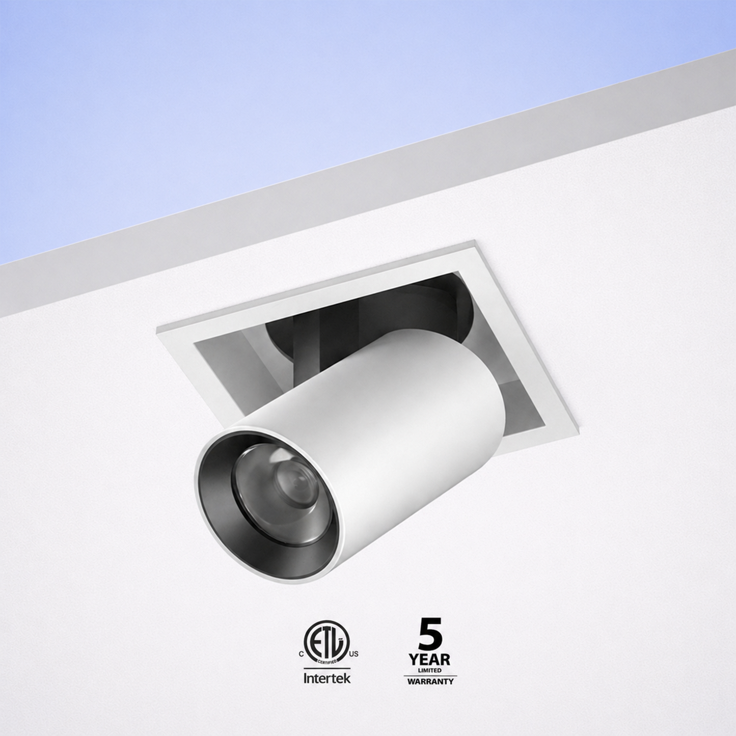 Square Trimmed stretchable spotlight IKON-DL02-12W-ST