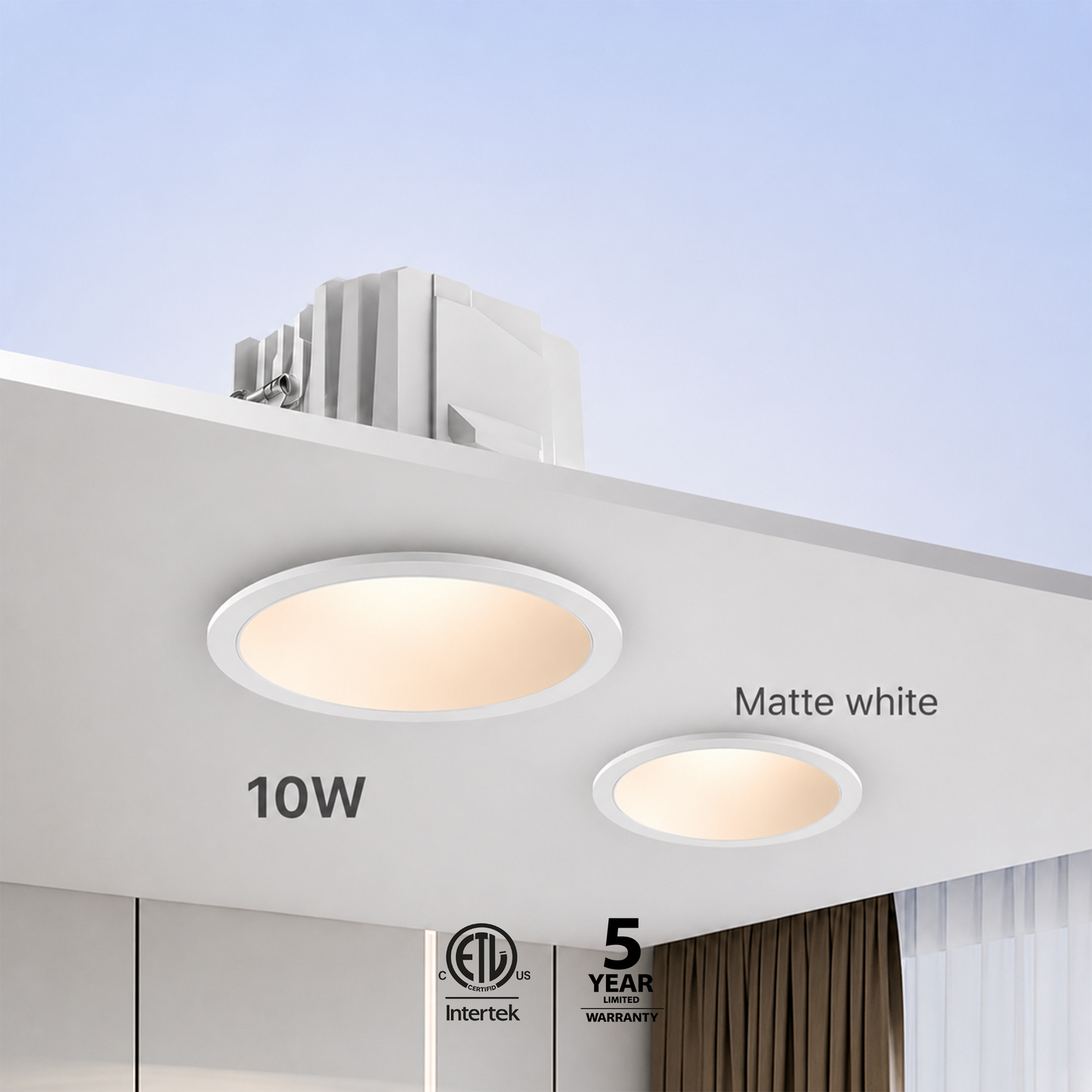 Round Trimled IKON-DL03-10W-RT Downligh