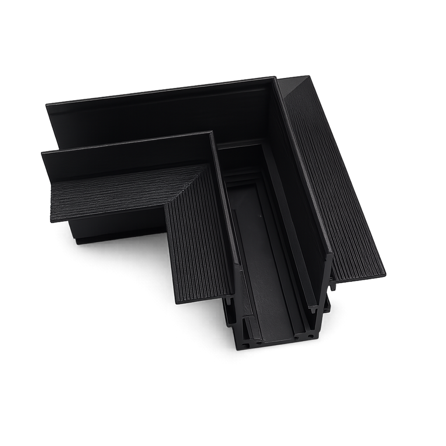 Corner connection for built-in magnetic busbar IKON-MAG-C90-1