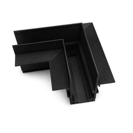 Corner connection for built-in magnetic busbar IKON-MAG-C90-1