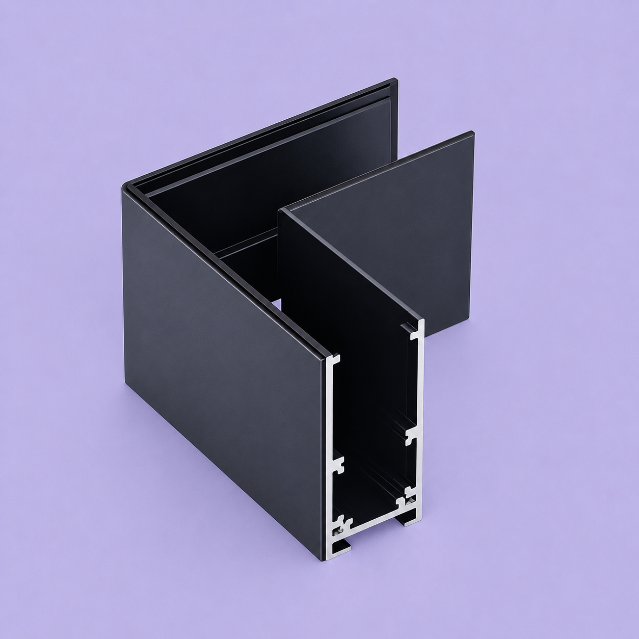 Corner connection for built-in magnetic busbar IKON-MAG-C90-RA