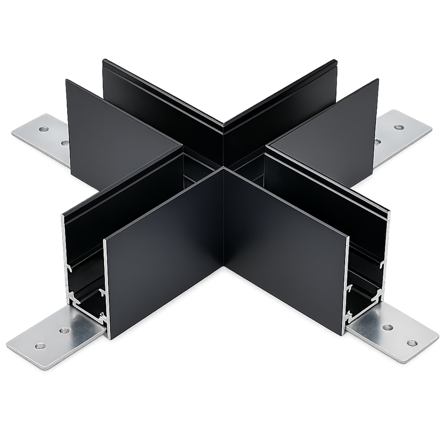 X-shaped track connector IKON-MAG-CX-2