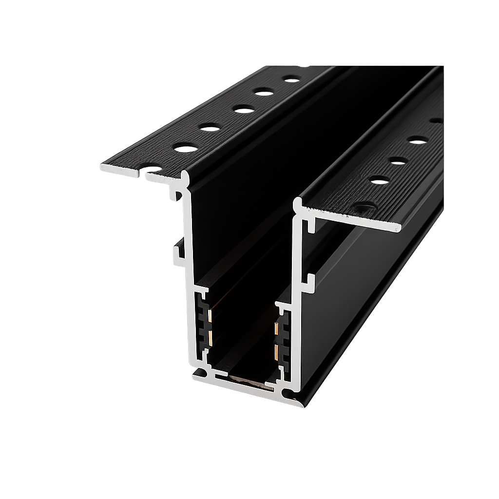Plaster Flush Mounted Magnetic Track Rail IKON-MAG-TR-FM-3000