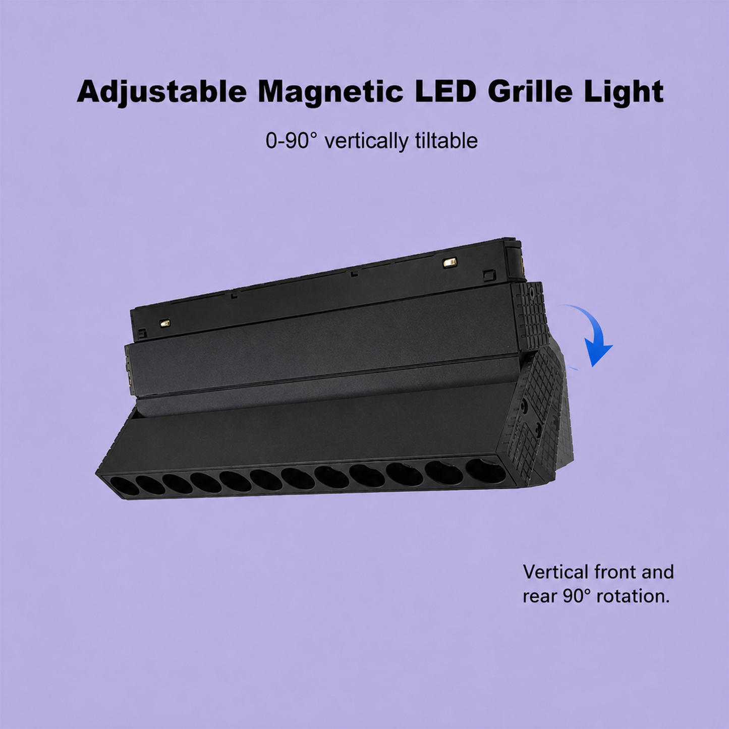48V Magnetic LED Adjustable Grille Light IKON-MAG01-GLA-12W