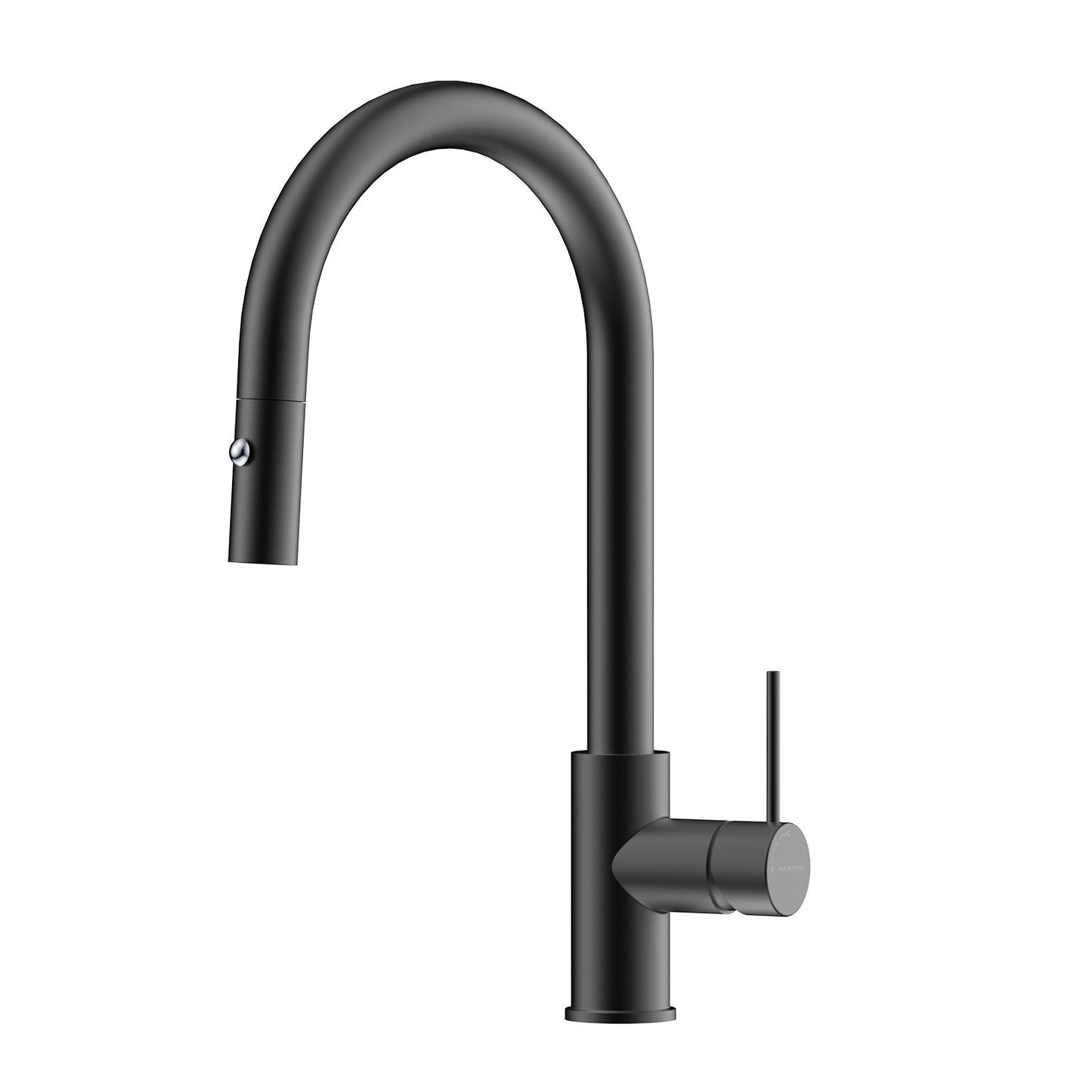 Single Handle High-Arc Solid Brass Pull-Down Kitchen Faucet (Model: iKON-KFB1059)
