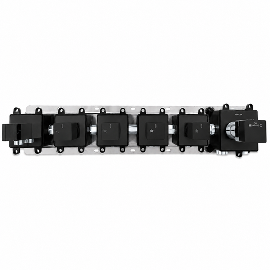 4-Way Thermostatic Shower Rough-In Valve with Integrated Mounting Rail &amp; Protective Boxes IKON-AH514100