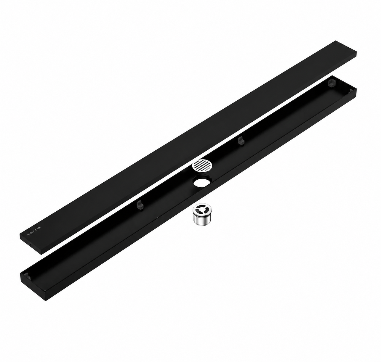 Linear Shower Drain with Anti-Odor Core 23.62"x3.15"x2.32"(600x80x59mm) IKON-BFD21012